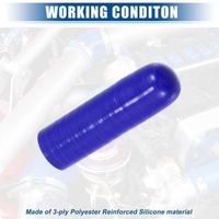 Tuyau De Refroidissement Silicone Universel 32mm ID - 300mm Longueur Noir/Rouge X AUTOHAUX