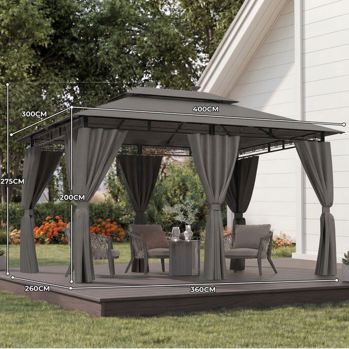 Tonnelle De Jardin 3x4 Destockagenull