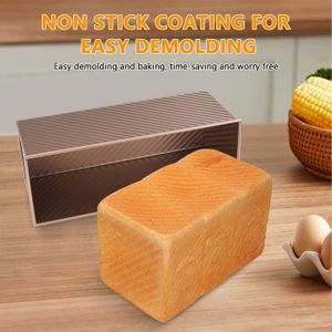 Set De 2 Moules à Pain De Mie Avec Couvercle - 230g Et 450g, Acier Antiadhésif, Facile à Démouler - Pour Pain, Cake, Brioche