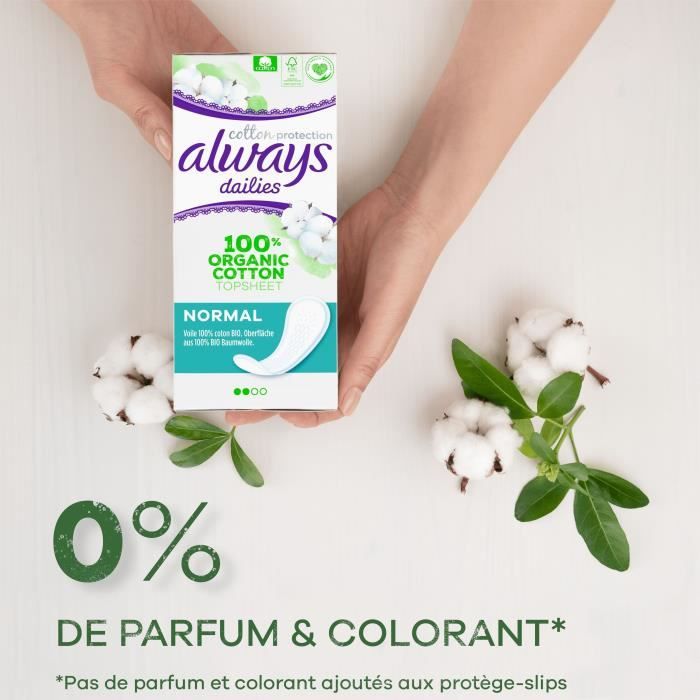 Serviettes Hygiéniques Always Dailies Normal - Fraîche Et Protégée - Lot De 30 - Neuves