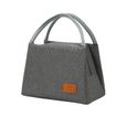 Sac Repas Lunch Bag Isotherme,Sac a lunch isotherme Lunch Box fourre-tout thermique,gris-0