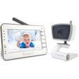 Moonybaby Trust 30 Babyphone moniteur vidéo bébé, vision nocturne, LCD 4,3'', 2,4 GHz, communication bidirectionnelle, berceuses 118-0