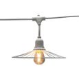 Guirlande lumineuse extérieur - LUMISKY - CHIC WHITE LIGHT - 6 m - 10 ampoules à filament - E27 - LED blanc chaud-0
