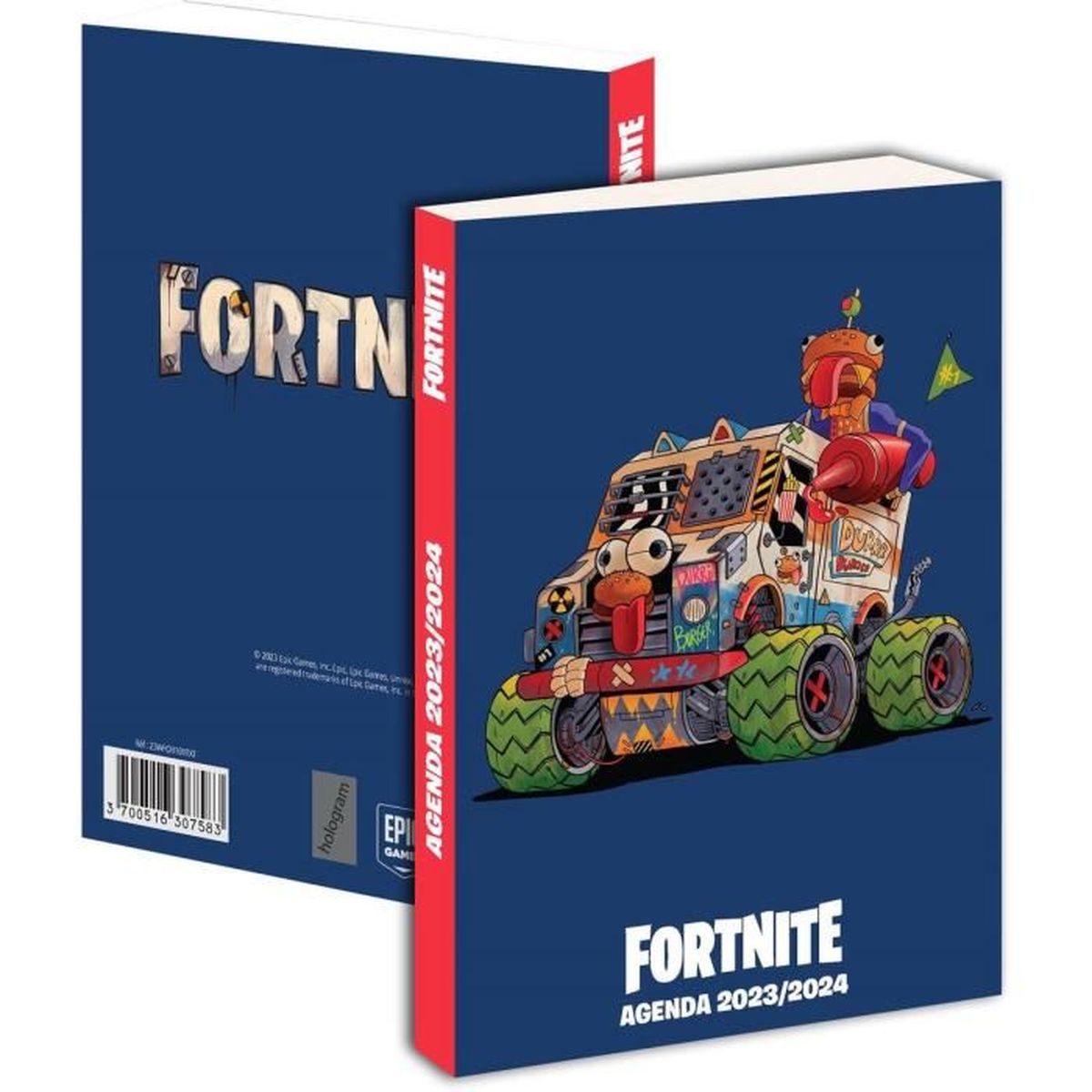 Agenda journalier 12x17 cm Fortnite 2023 2024 Cdiscount Bagagerie