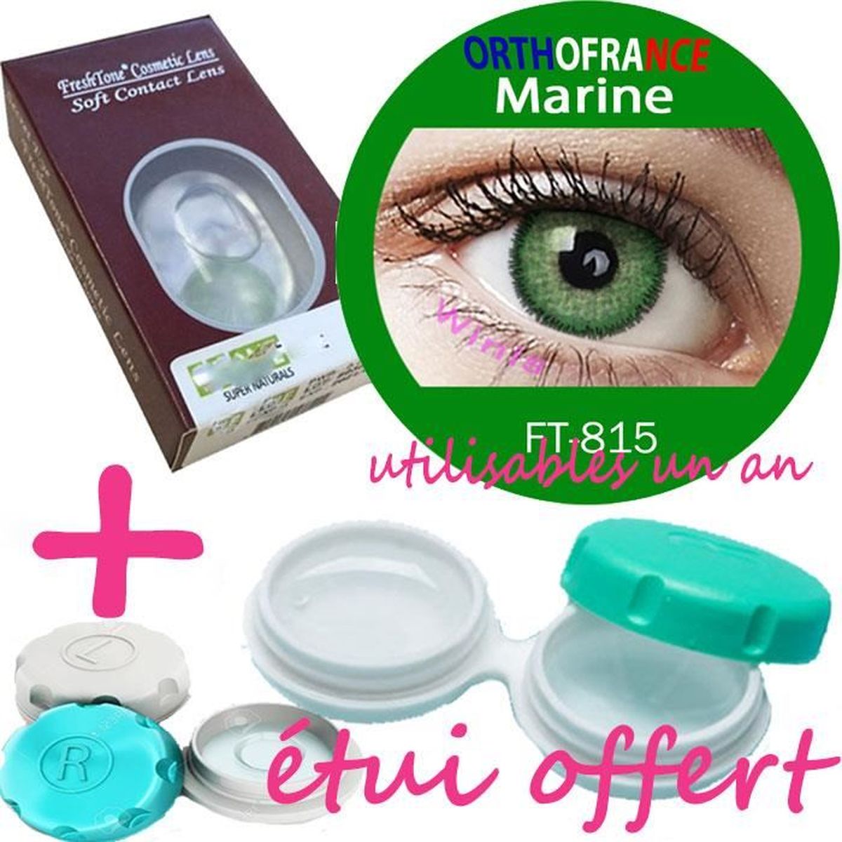 Lentilles de couleur blanche Achat / Vente pas cher