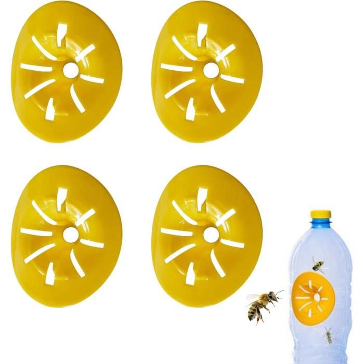 Evergreen Répulsif à Guêpes à Suspendre Pour Extérieur | 25,4 Cm | Faux Nid De Guêpes Pour La Maison, La Terrasse, Le Jardin | Fabriqué En Roseau Tissé Et Corde