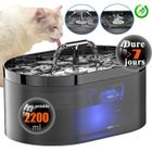 OEM Fontaine à Eau pour Chat– 2,2 L – Fontaine à Eau Automatique pour Chat – Super Silencieuse, pour Chiens et Autres Animaux