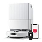 Roborock QV 35A Aspirateur Robot Laveur , 8000Pa ,Upgrade du Qrevo Plus , Serpillière Rotative 200 TR/Min & Relevable 10mm,Blanc