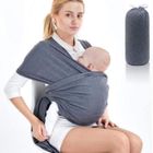 Écharpe de Portage Porte-Bébé Multifonctionnel INSFITY - Gris foncé - Jusqu'à 15kg