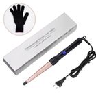 Fer à Boucler Conique 13-25mm - JETLIFETECH - Température modulable - Ecran LCD - Gant de protection - Rose