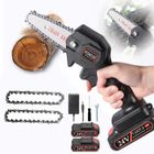MERKMAK Mini tronçonneuse électrique portable sans fi avec 2 Batteries pour la coupe du bois, l'élagage des arbres et le jardin,black