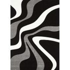 IMPALO Tapis de salon - 80x150 cm - NAZAR TODILA Noir - Polypropylène - UN AMOUR DE TAPIS