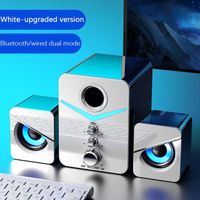 Bluetooth blanc - Système De cinéma à domicile avec caisson De basses, enceinte Bluetooth, musique Boombox, P