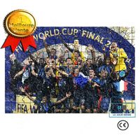 CONFO® Puzzle Coupe du monde 2018 Équipe de France 50*35CM 500 pièces impression HD adultes enfants jouets éducatif football World