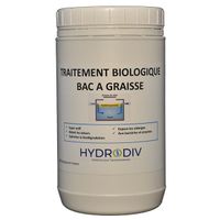 Traitement biologique aux enzymes pour bac à graisse, poudre 1 kg, HYDRODIV