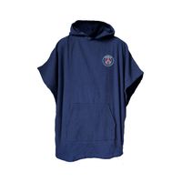 Poncho De Bain Enfant FFF - 100% Coton, OEKO-TEX, Taille 4/8 Ans, Bleu Marine - Logo Équipe France