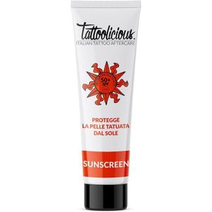 SOLAIRE CORPS VISAGE Crème Solaire Pour Le Corps - Tattoolicious Sunscreen 50+ Spf Protection Tatouage Une Formule Anti-âge Ingrédients Actifs Biologiqu