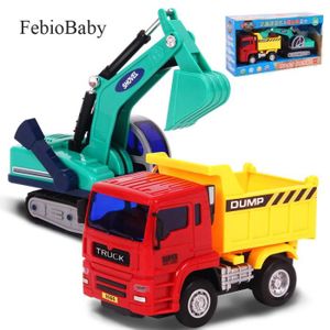 VOITURE - CAMION Jouet véhicule voiture 2 en 1 pour enfants, camion pelleteuse et camion à pointe, Kit de jeu Yoy camion d'ing