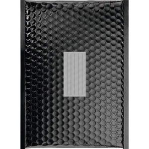 ENVELOPPE 100 Enveloppes Bulles Métalisées PRO- 21 x 12 cm -B-00 - Qualité Premium - Petits Objets (Black) A87
