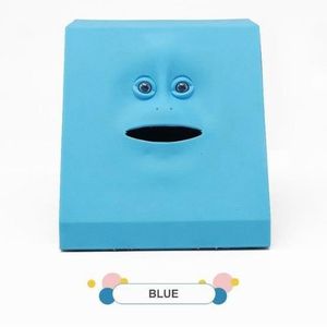 Petite tirelire bleue de la collection Chalk pour enfants et adultes Argile à la main 
