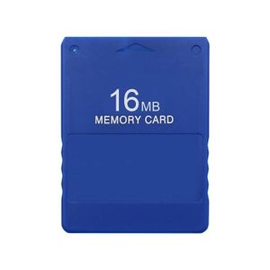 HibiscusElla Carte mémoire Haute Vitesse Enregistrer la Carte du Module de données de Jeu pour PS2 Noir 