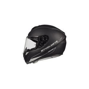 CASQUE MOTO SCOOTER Casque calotte fibre simple écran pinlock ready MT Helmets - noir mat - L (59/60 cm)
