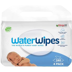 WATERWIPES Lingettes Bébé peaux sensibles - Lot de 9x60 - Cdiscount  Puériculture & Eveil bébé