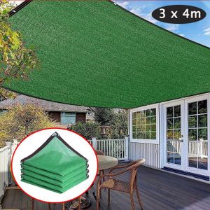 VOILE D'OMBRAGE Toile D'ombrage,Vert filet D'ombrage Protection So