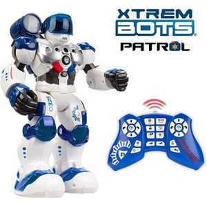ROBOT - ANIMAL ANIMÉ Xtrem Bots - Patrol Police, Robot Telecommandé Enfant 5 Ans Ou Plus, Jouet Programmable Radiocommandé Intelligent, Jeu Educatif