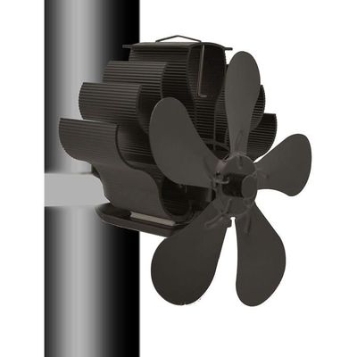 Ventilateur Pour Poêle à Bois meilleur 5 Lames Ventilateur De Cheminée à  énergie Thermique（Noir） - Cdiscount Bricolage