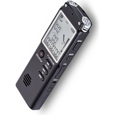 Enregistreur Vocal Numérique Sirxlevcy 8 Go - Réduction De Bruit, Format WAV Jusqu'à 384 Kbps, Batterie Rechargeable, Lecteur MP3