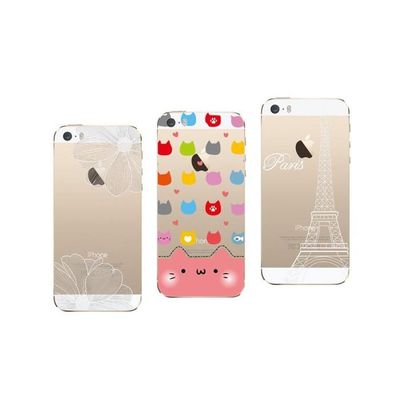 Coque Gel Souple Motif Fantaisie Pour IPhone SE - Marque NOVAGO, Matière TPU, Neuf
