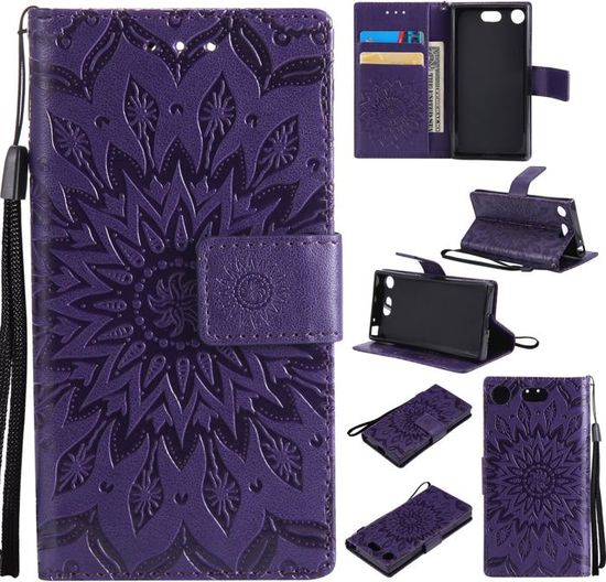 Étui Portefeuille Pour Sony Xperia X Compact - En Cuir Synthétique, Avec Poche Pour Cartes, Plusieurs Couleurs