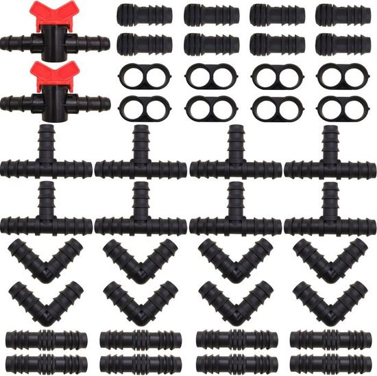 Lot De 8 Raccords En L Pour Tuyau D'arrosage – 13 Mm (intérieur) – Pour Système D'irrigation De Jardin