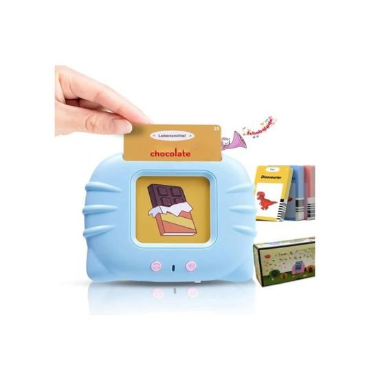 Cartes Flash Parlantes Français/English - 384 Mots - Jouet Éducatif Enfants 2-5 Ans