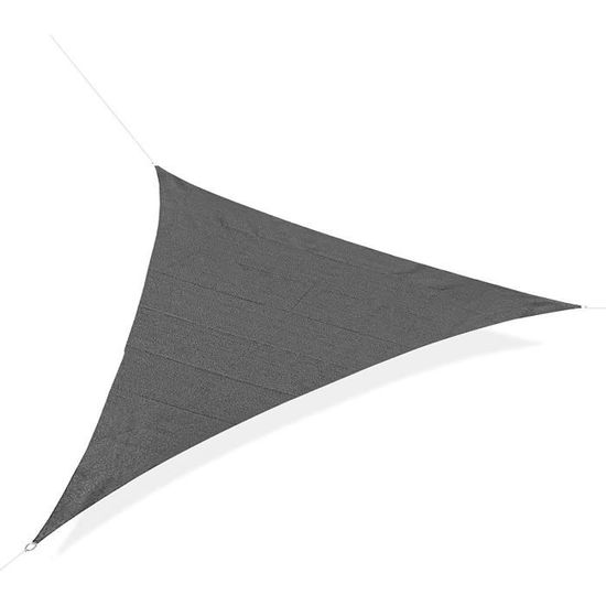 Laneetal Voile d'ombrage Triangulaire en HDPE Polyéthylène,Protection des Rayons UV pour Jardins/balcons/terrasses Convient pour l'éxtérieur,4,2x4,2x6m Sable
