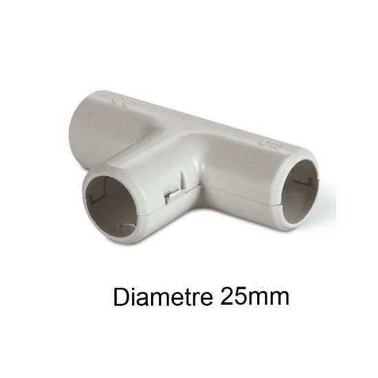 Lot De 5 Fiches TV – 2 Mâles, 2 Femelles, 1 Té – Diamètre 9,52 Mm, Couleur Blanc - 7