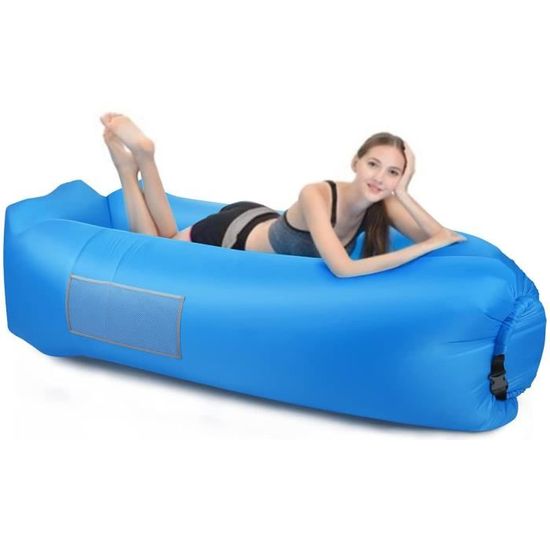 Canapé Gonflable D'Extérieur Pliable Imperméable - Fauteuil Convertible Pour Jardin Et Camping