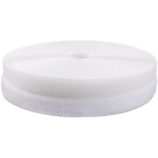 VELCRO® Brand Adhésif Blanc 50 Mm De Large Rouleau De 25 Mètres