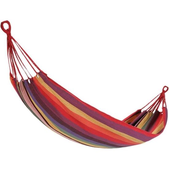 Hamac de camping en nylon rouge GETEK - Facile à transporter - Poids