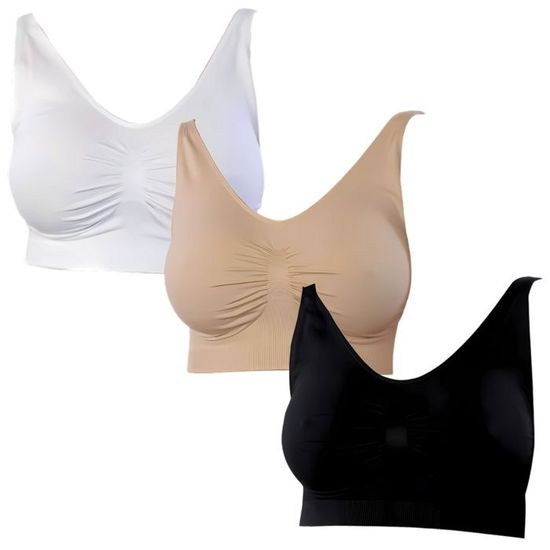 Soutien Gorge Sans Armature Lot De 3 Brassiere Femme Sous-vtement