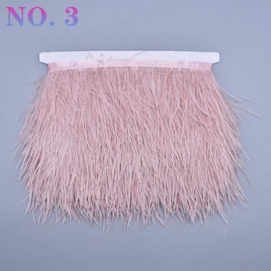 Ruban De Plumes De Dinde 1/5/10 M - Pour Costumes, Déco, Carnaval, DIY - Plumes Naturelles Teintes