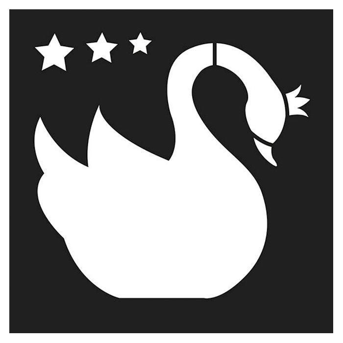 Pochoir 30 x 30 cm 'Artemio - Lovely Swan'