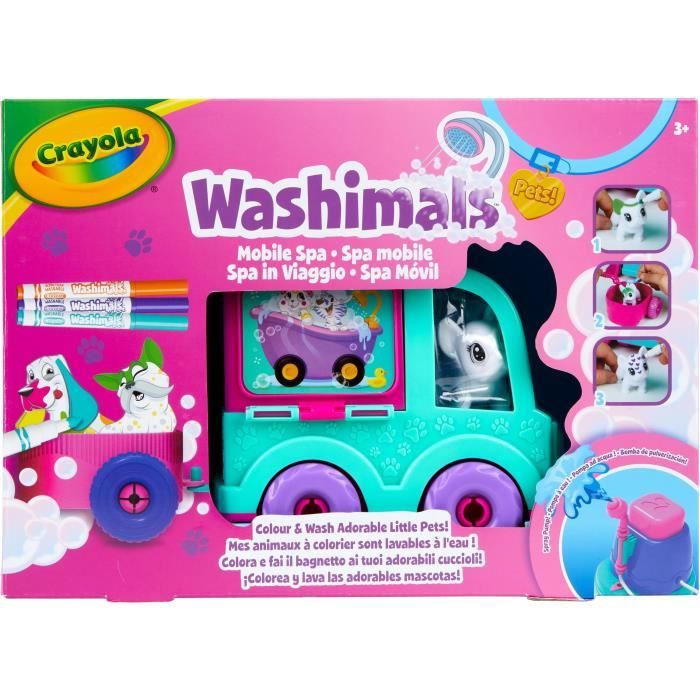 Crayola Voiture jouet de spa Washimals