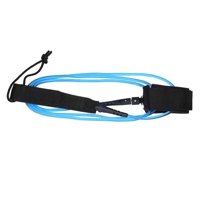 SKATEBOARD - SHORTBOARD - LONGBOARD - PACK(TPU)-Corde de traction de corde de pied de planche de surf 6ft5.5mm (noyau blanc)