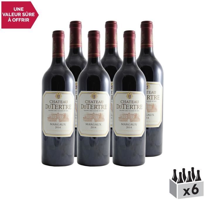 Château du Tertre Rouge 2014 - Lot de 6x75cl - Appellation AOC Margaux - Vin Rouge de Bordeaux - Cépages Cabernet Franc, Cabernet