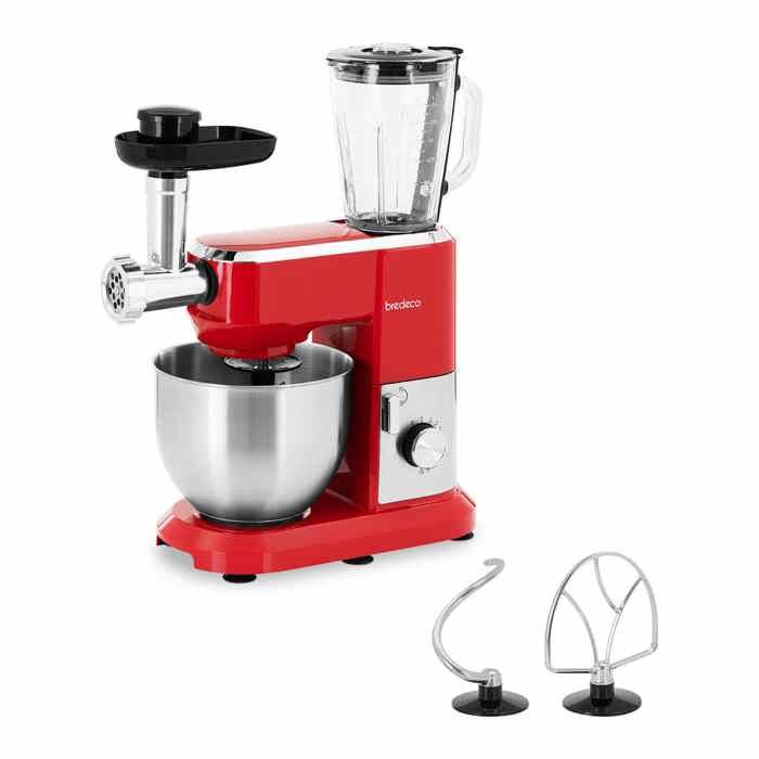Robot Cuisine Ménager Pâtissier Multifonction Blender Hachoir Trancheur 1300 W