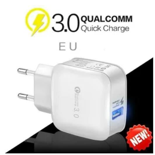 Charge rapide 3.0 adaptateur chargeur mural USB Po
