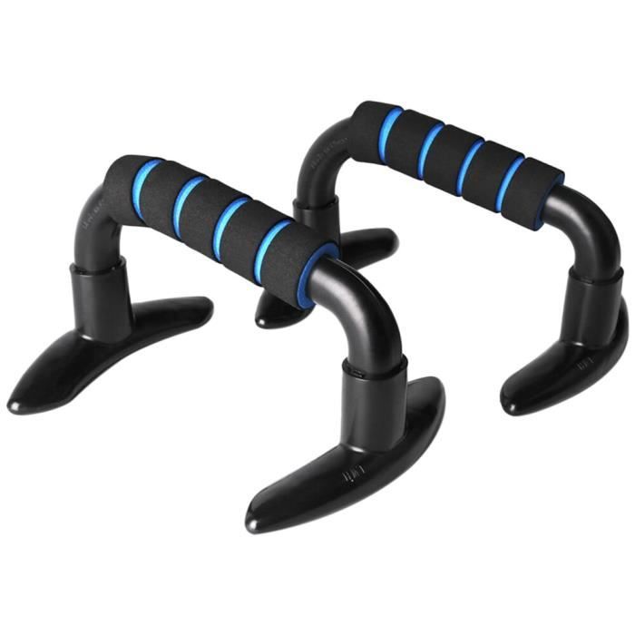 barre pour traction -Barres de poussée poignées de pompes barres de support de Fitness poignées d...- Modèle: Blue - ZOAMFWZDA08510