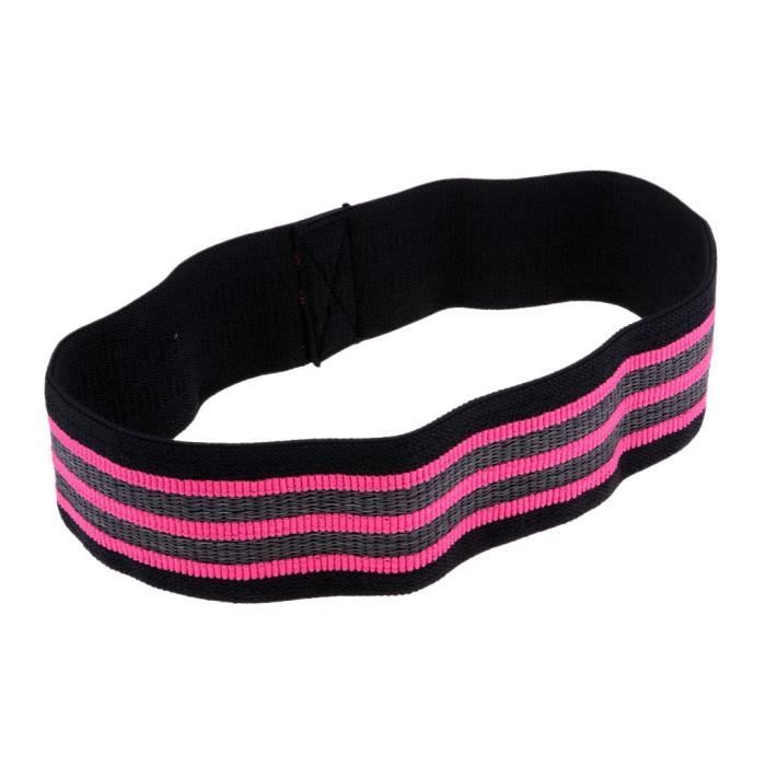 Bande De Résistance Bande Hanche Cercle Force De Résistance Pour Yoga Fitness Rose Rouge L